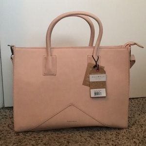 NWT Vegan Leather Purse - fits 15” laptop!